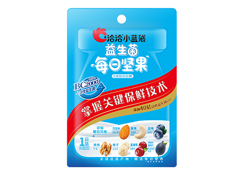 yd12399云顶集团小蓝袋益生菌每日坚果